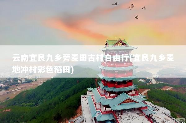 云南宜良九乡旁麦田古村自由行(宜良九乡麦地冲村彩色稻田)