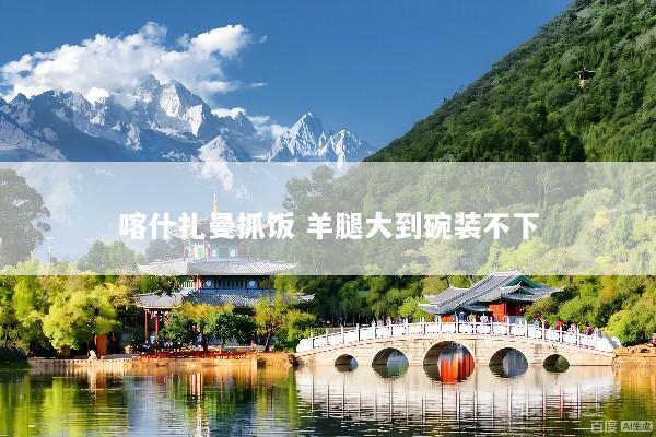 喀什扎曼抓饭 羊腿大到碗装不下